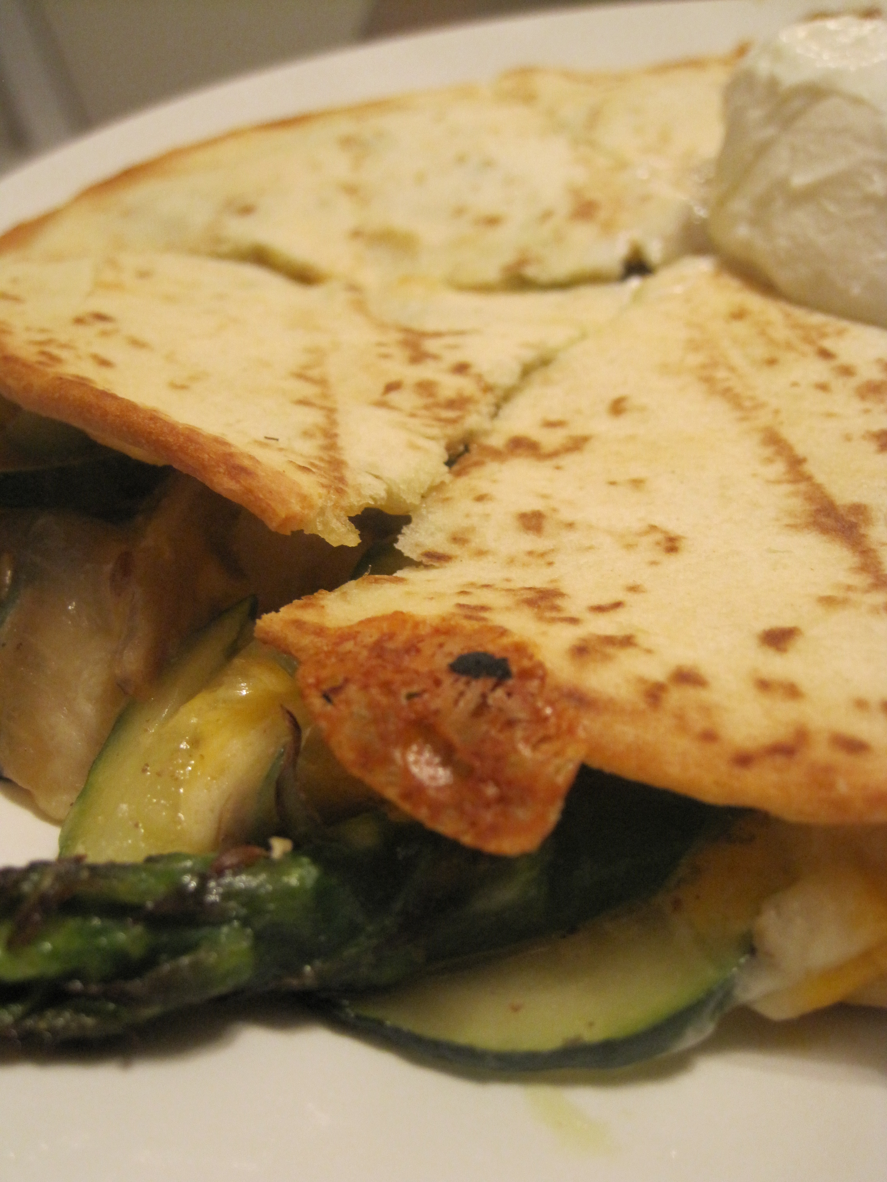 Asparagus and Zucchini Quesadillas