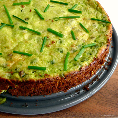 Spring Pea and Ricotta Torte with Lemon and Mint