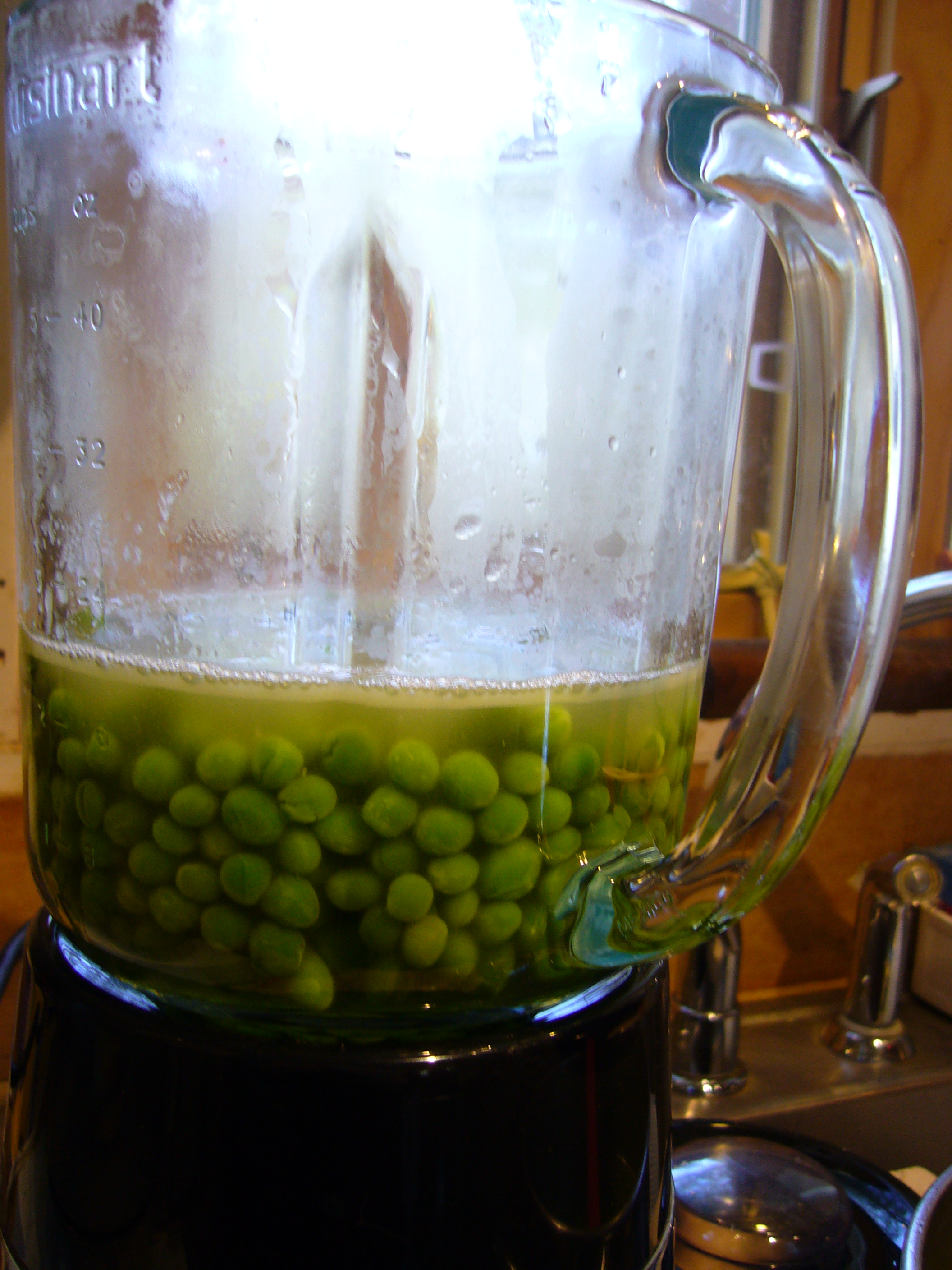 Spring Pea Soup, Garlic Croutons, Lemongrass Cream