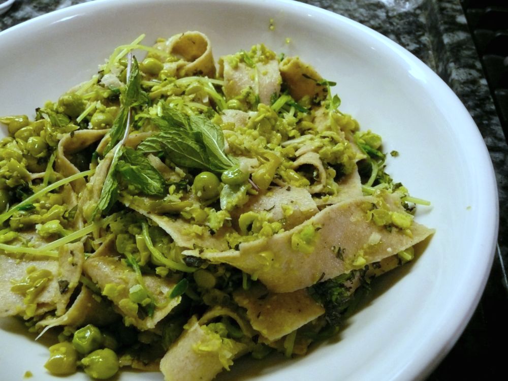 Spring Pea Pappardelle