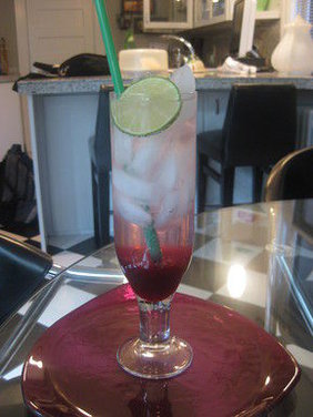 Retro Raspberry Lime Rickeys