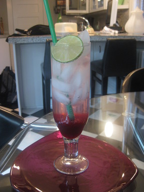 Retro Raspberry Lime Rickeys