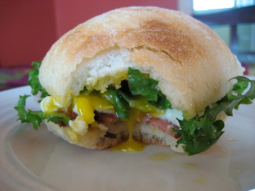 Poached Egg & Bacon Sandwich