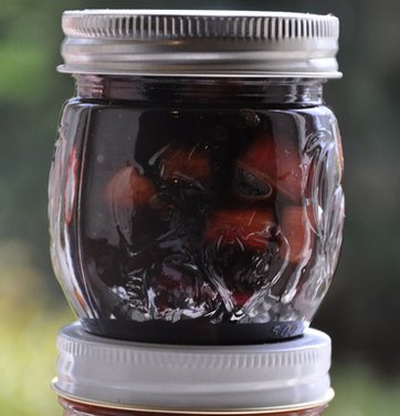 Rhubarb and Onion Confit with Strawberry Balsamic Vinegar