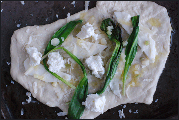 White Pizza with Ramps