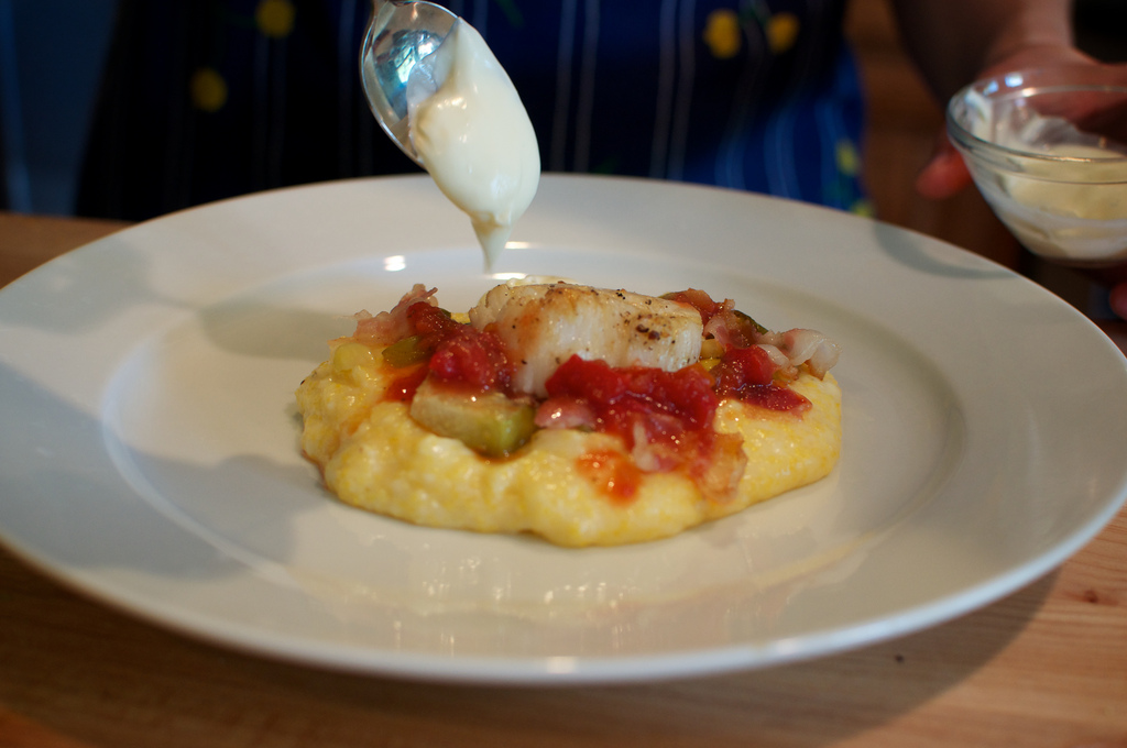Grilled Scallops, Composed For A Dinner Party