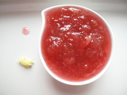 Roasted Rhubarb Tian