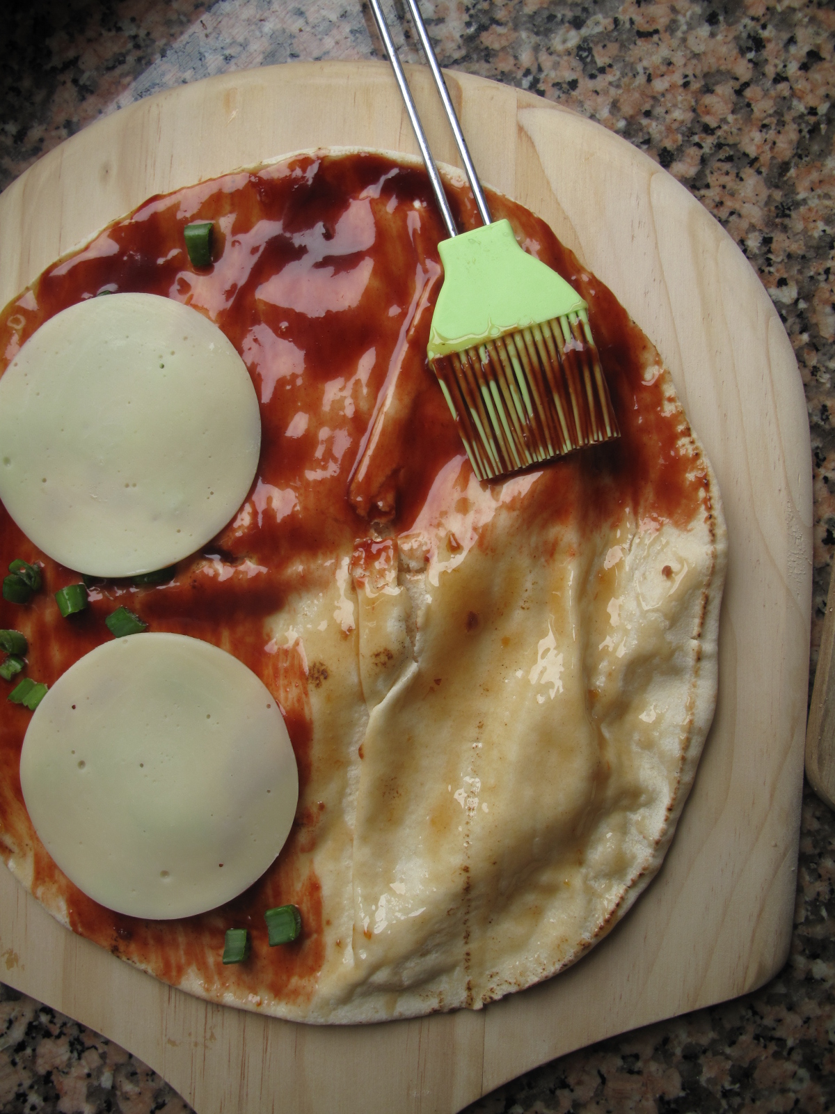 Chinese crispy duck and hoisin pizza