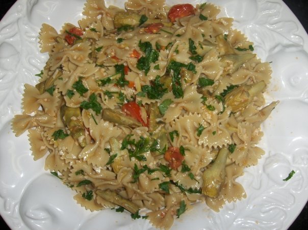 Baby Artichokes & Farfalle