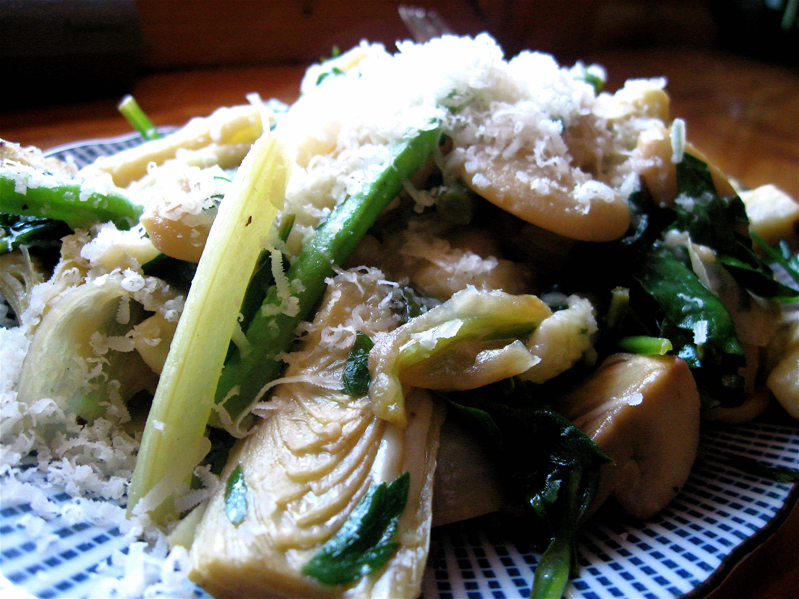 Spring Vegetable Pasta with Artichoke and Lemon