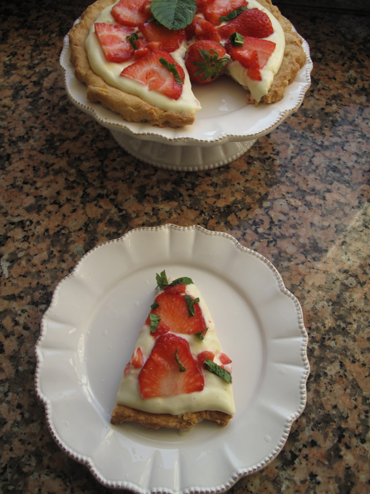 Strawberry n Melisse Pizza