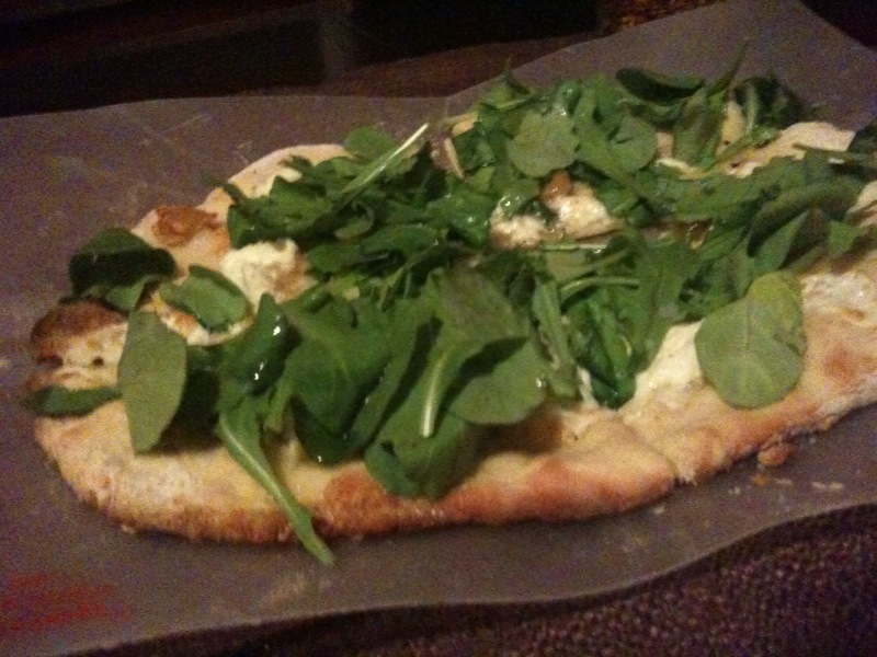 Jersey Pizza with Roasted Garlic and Arugula