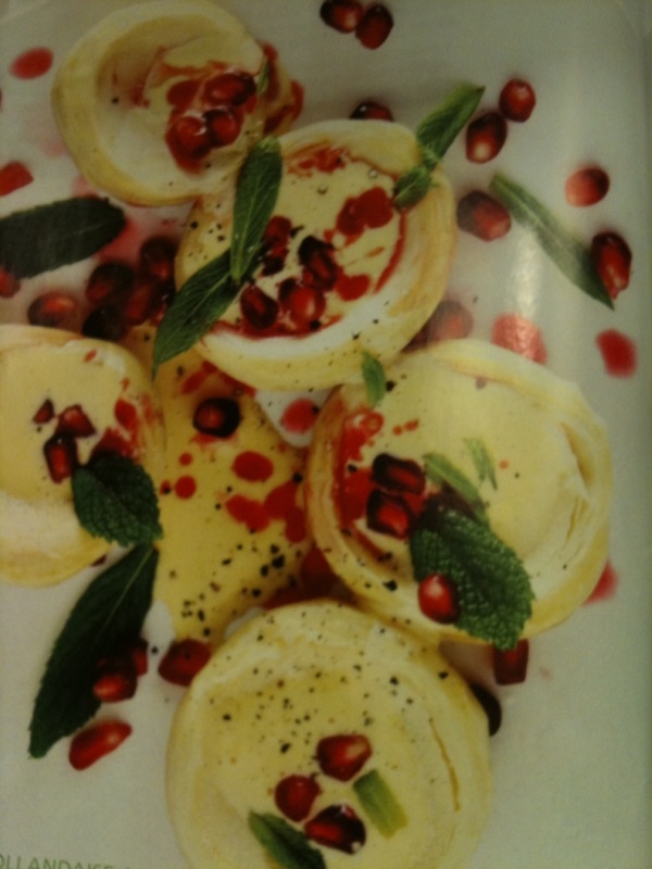 Artichoke Hearts with Hollandaise Sauce and Mint