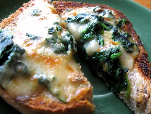 Welsh Rarebit with Spinach