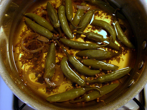 Pickled Green Chiles