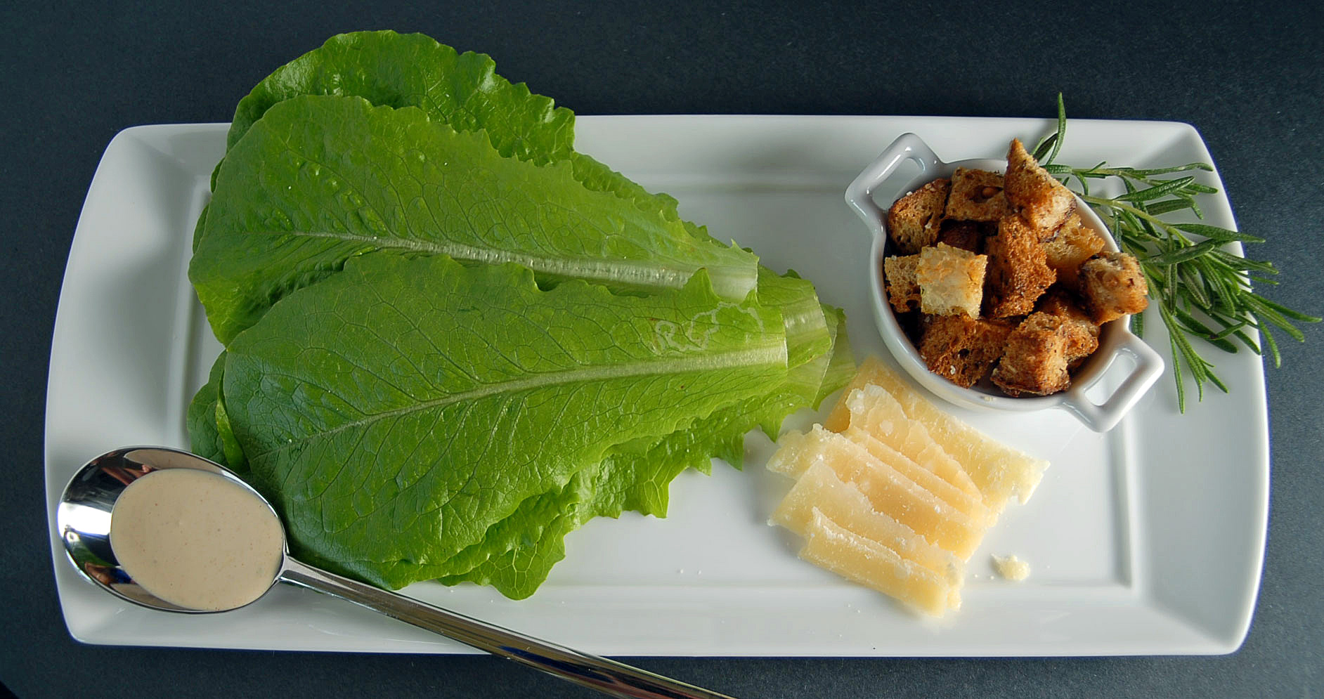 Smokey Caesar Salad with Rosemary