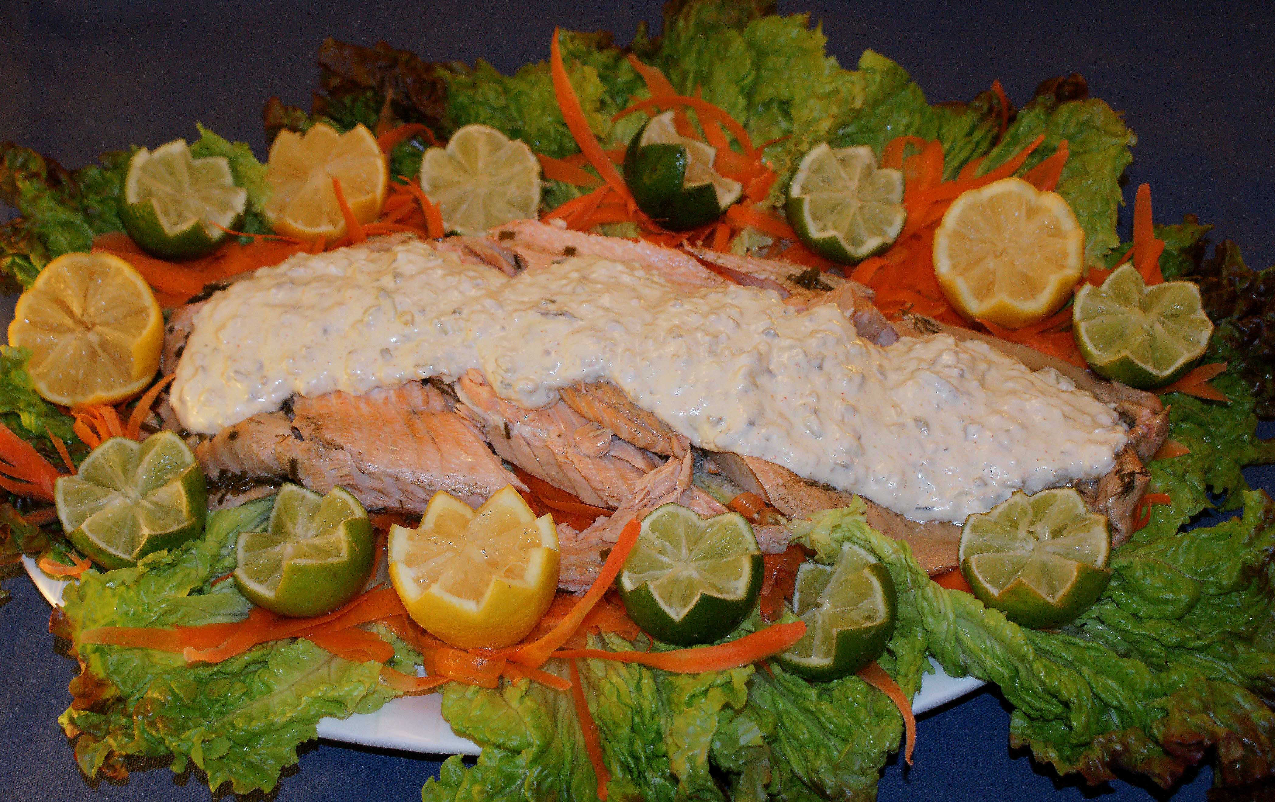 Poached Salmon