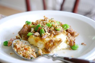 Beef Shank and Fava Bean Manhattans
