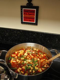 Harvest Minestrone with Herb Lemon Pesto