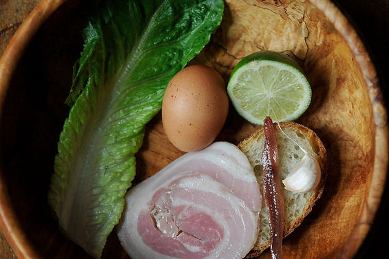 Caesar Salad with Pancetta