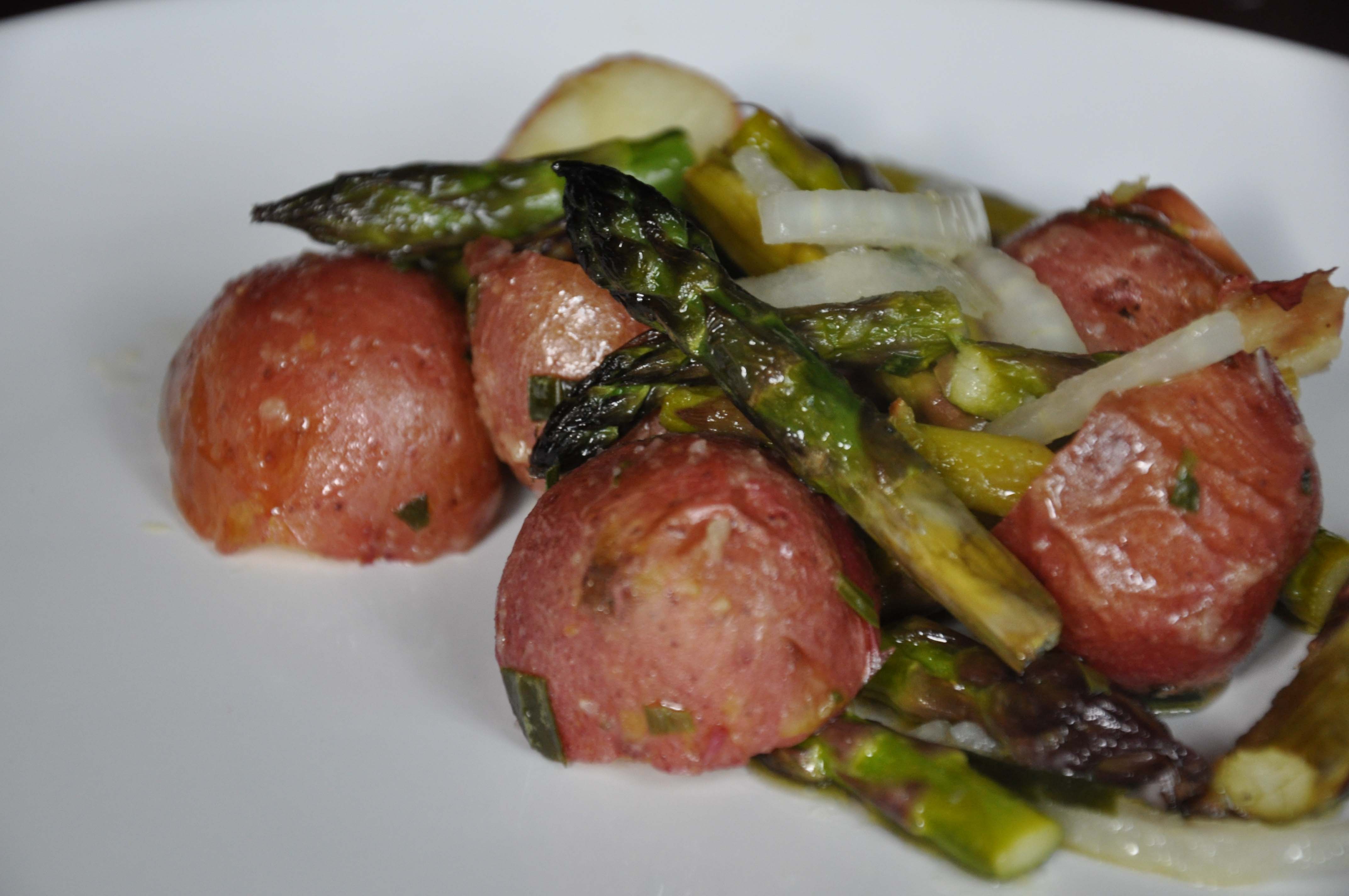 Roasted Potato and Asparagus and Tarragon