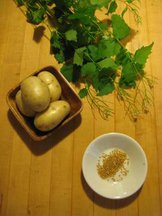 Garlic Mustard Potato Salad