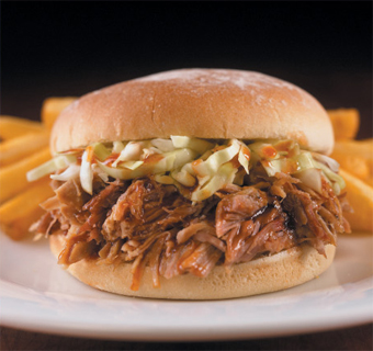 Barbecue pork sandwich