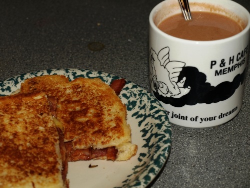 Grilled cheese and bacon