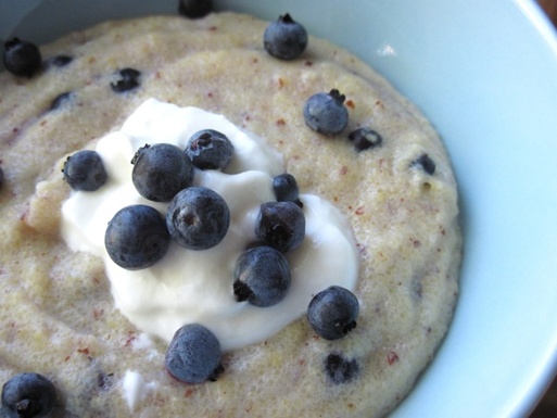 Blueberry Almond Breakfast Polenta