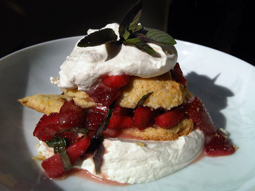 Market Strawberries & Chantilly Cream with Cornmeal Shortcakes