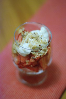Strawberry Parfaits with Almond Crumble
