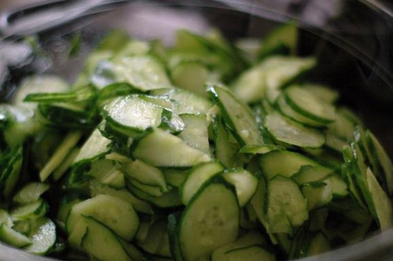 Quick Cucumber and Shiso Pickles
