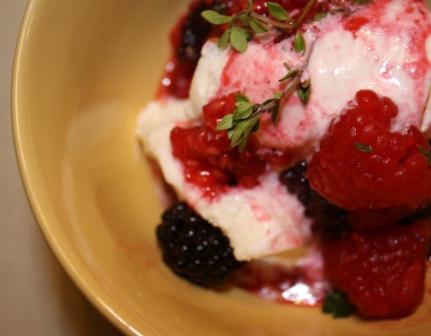 Grilled Berries with Lemon and Thyme