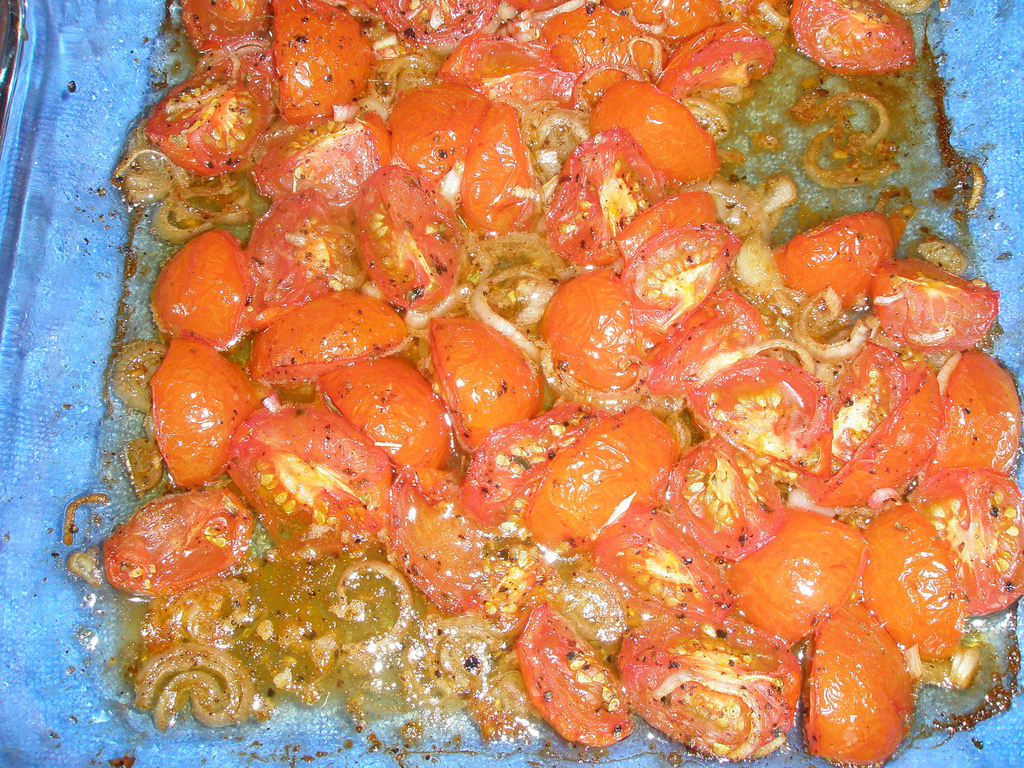 Rigatoni with Oven Roasted Tomatoes