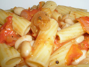 Rigatoni with Oven Roasted Tomatoes