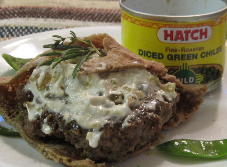 Hot-as-you-want-them lamb burgers with basil-lemon goat cheese