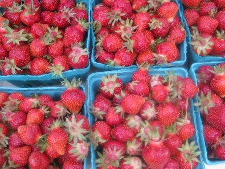 Grilled Strawberries with Lemon Thyme Sorbet