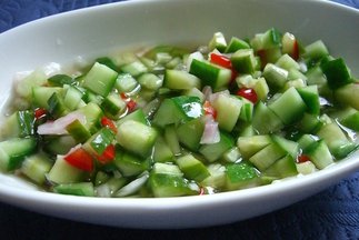Thai Style Spicy Pickled Cucumber Relish
