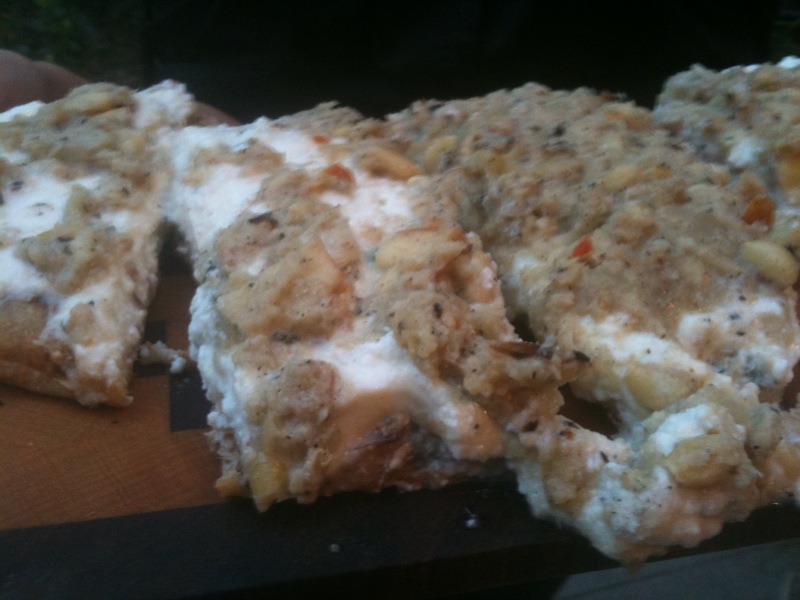 Grilled Pizza with Lemon-Thyme Ricotta and Fennel Sauce
