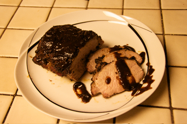 Carribean Roast Pork with Rum Sauce