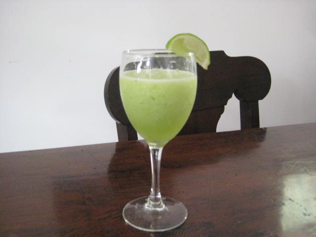 Lime-cucumber liquado