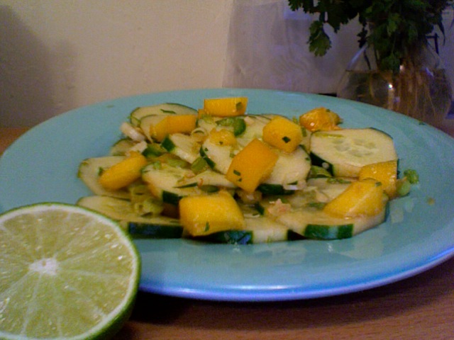 Balanced Senses Cucumber and Mango Salad