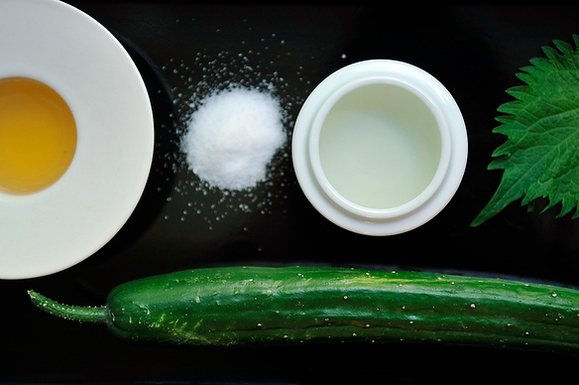 Quick Cucumber and Shiso Pickles
