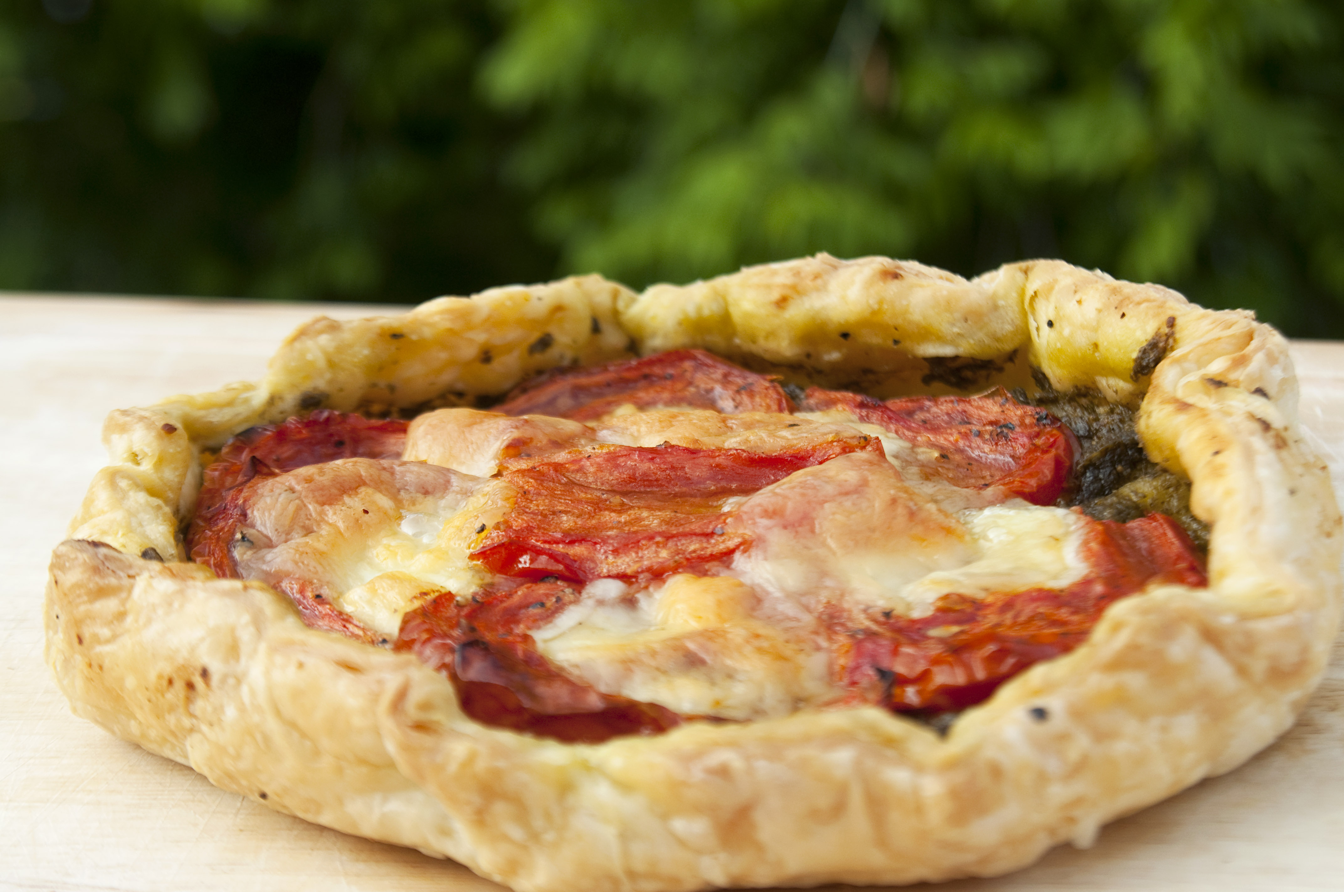 Slow Roasted Tomato and Mozzarella Galettes