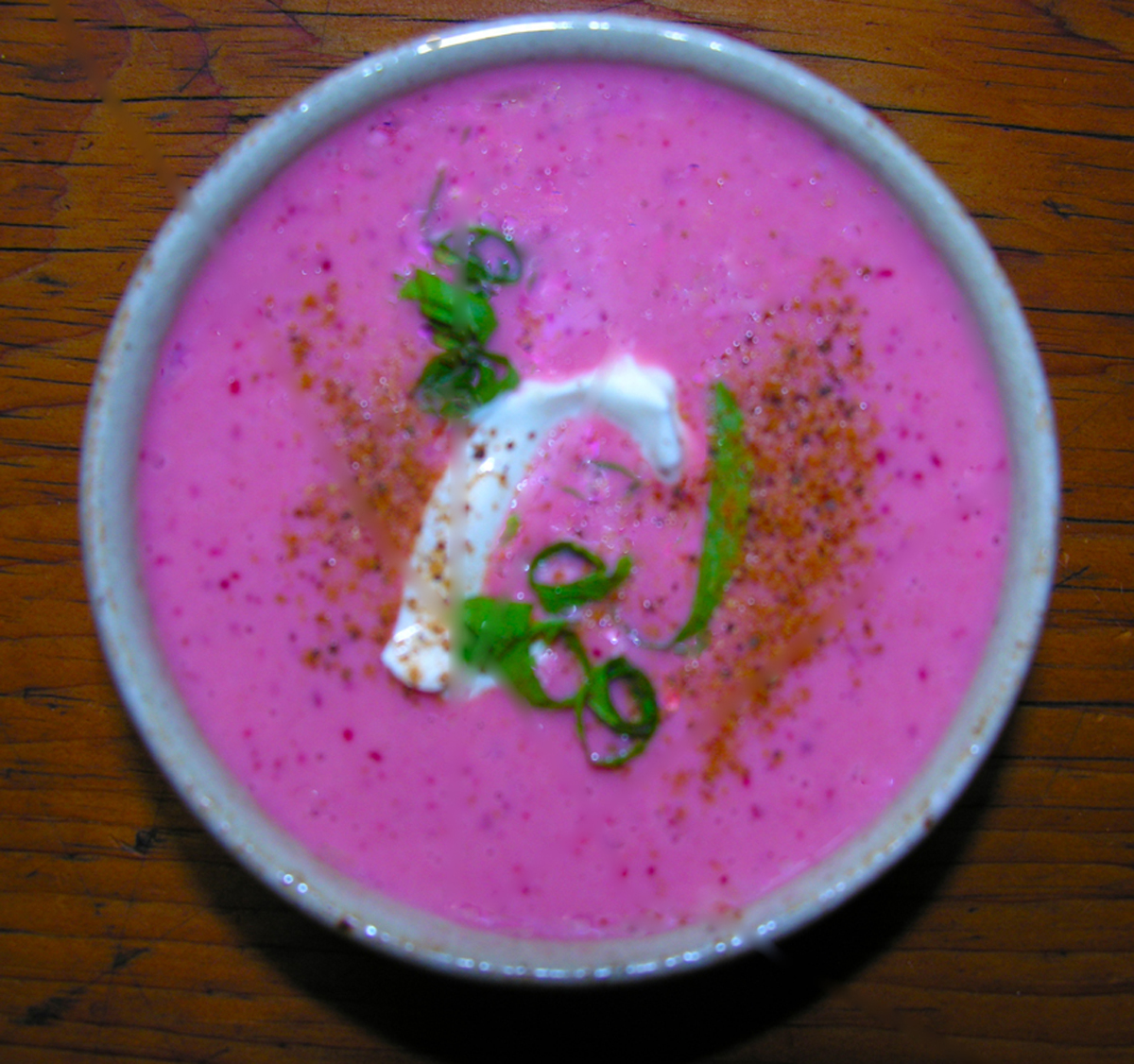 Chilled cherry summer soup