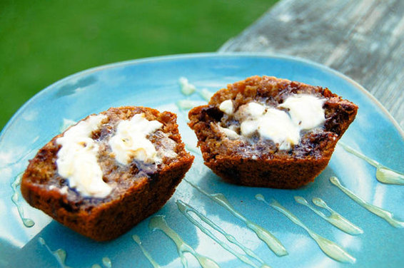 Ancho Honey Chocolate Chip Bran Muffins
