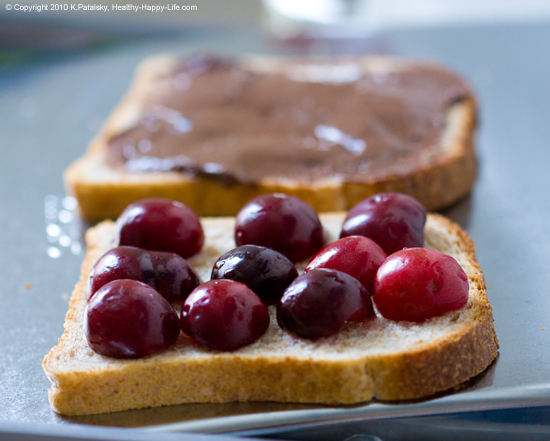 Smashed Chocolate Cherry Panini