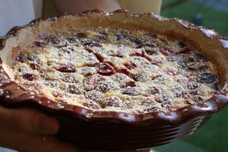 Cherry Coconut Clafoutis