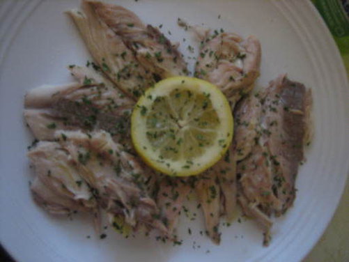 Whole Baked Fish in Sea Salt with Parsley Gremolata