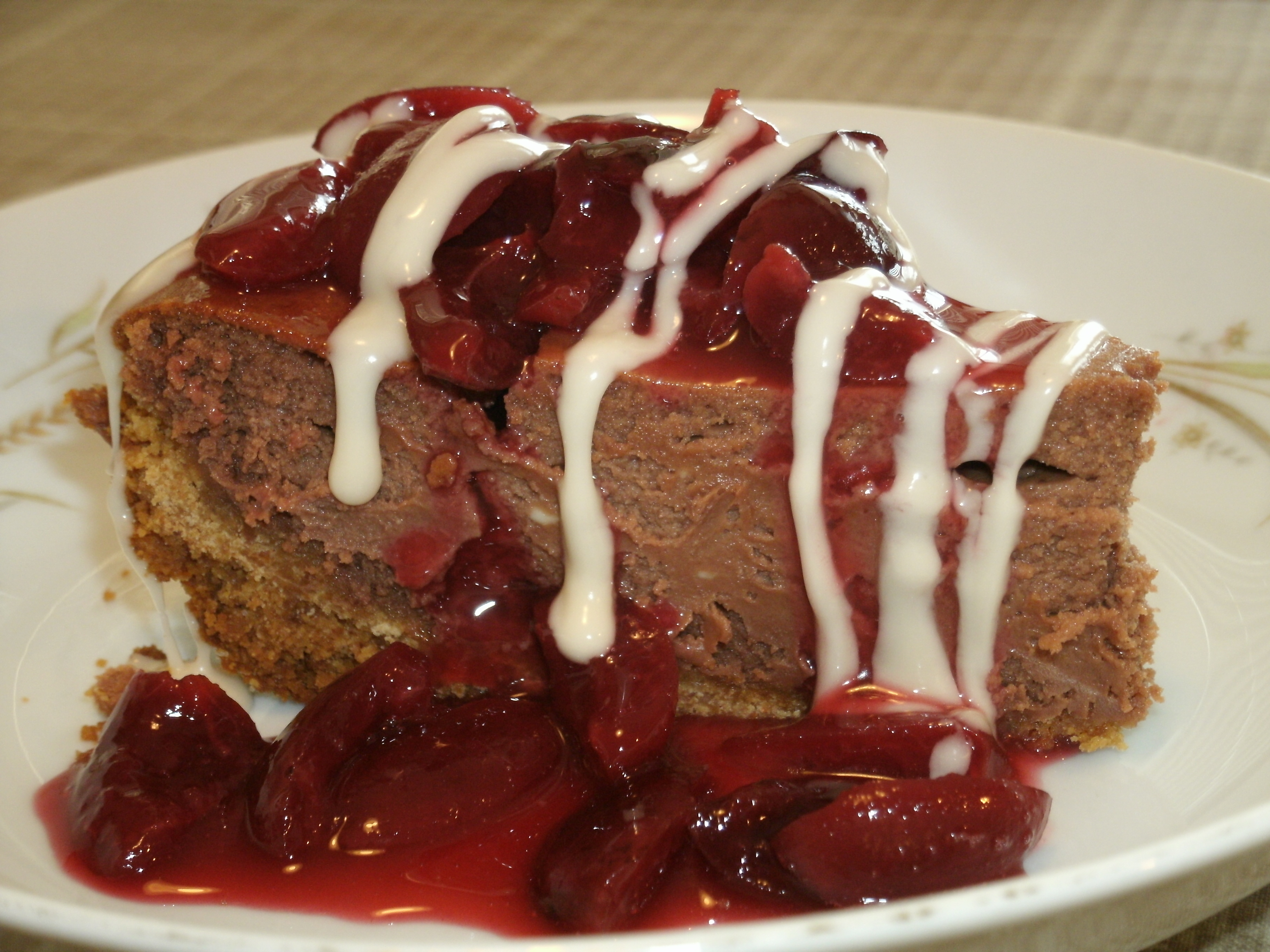 Chocolate Cherry Cheesecake